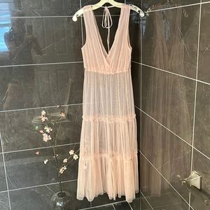 Gauzy angel pink dress